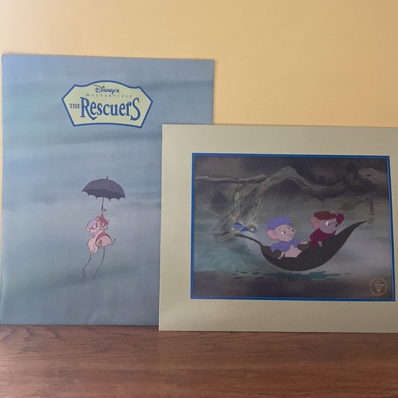 Disney’s The Rescuers- Exclusive Lithograph, Unopened VHS Tape and Pin Set - Picture 5 of 5